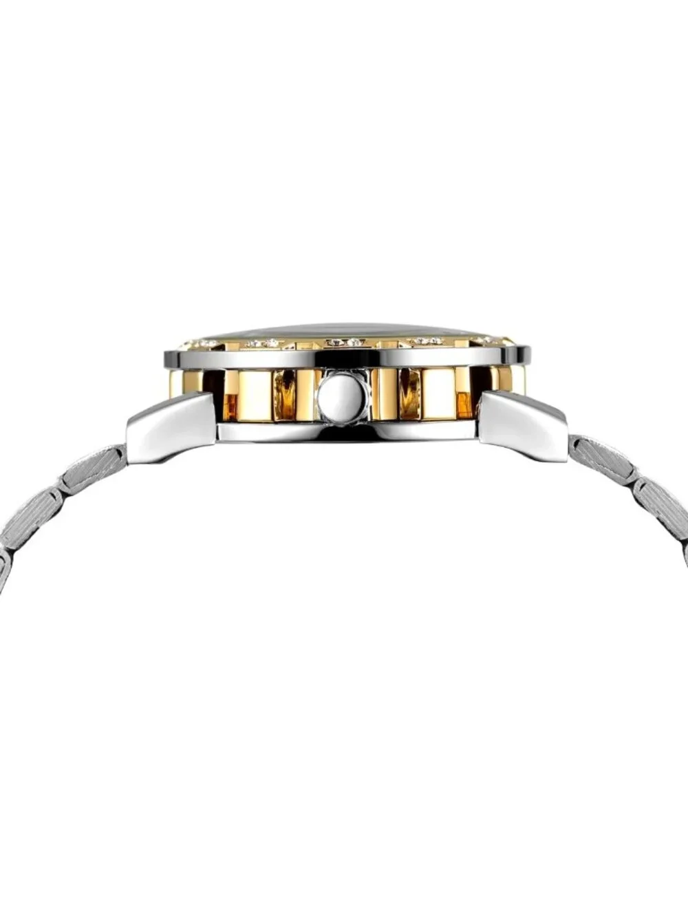 Vintage-Inspired Mechanical Skeleton Watch with Diamond Accents & Floral Design